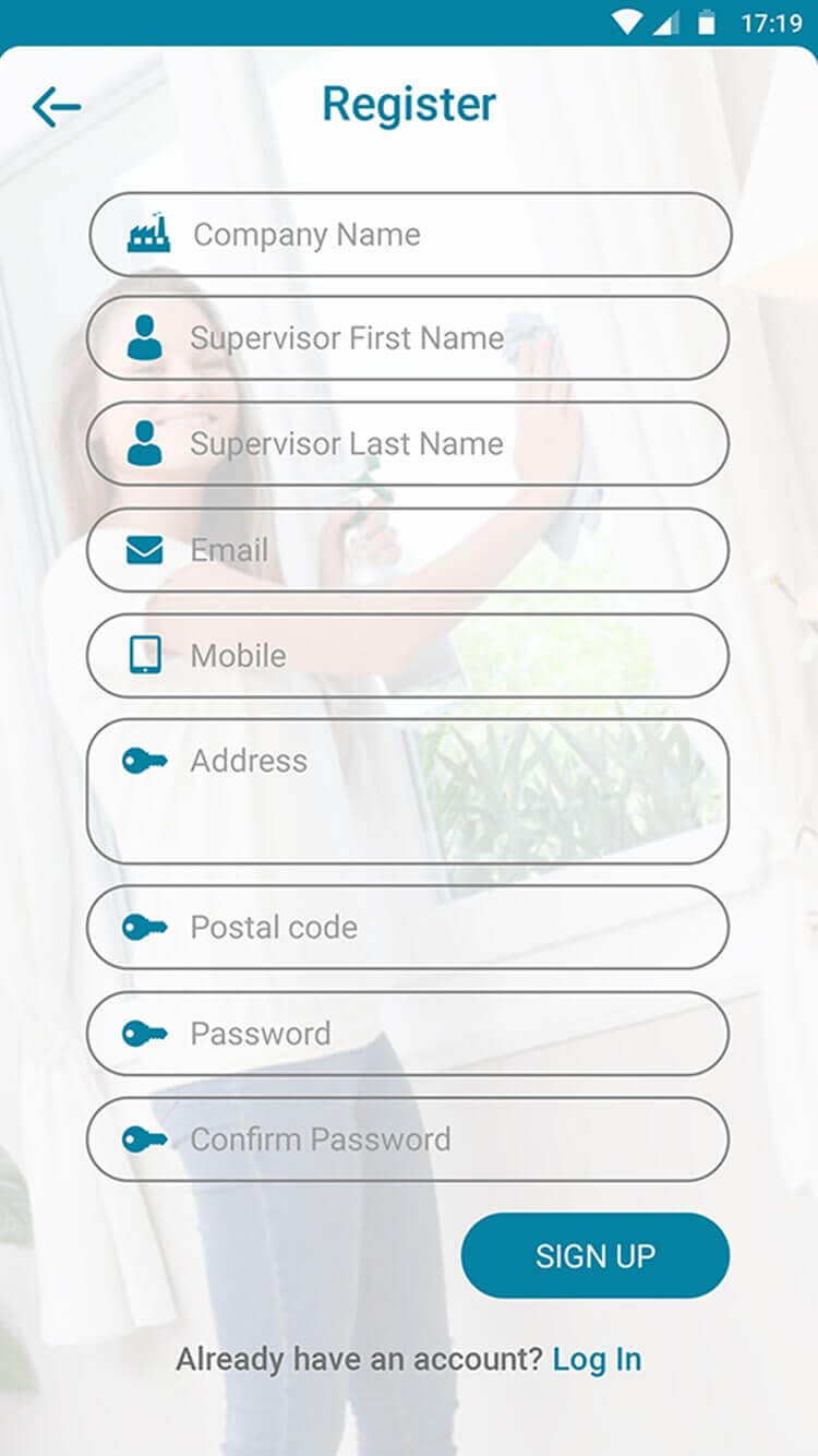 Register Screen