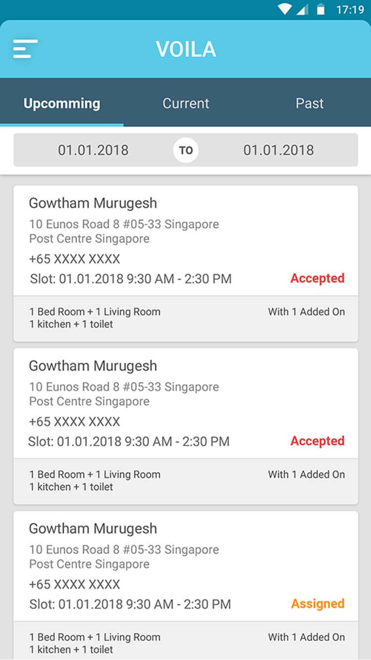Upcoming Screen
